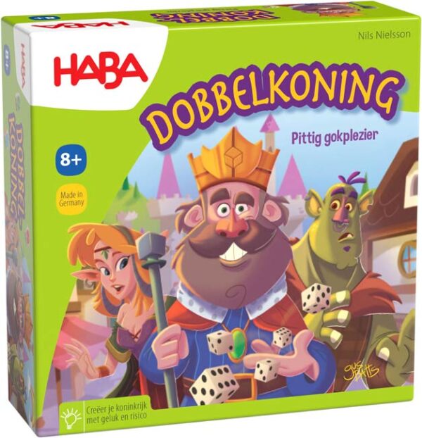 Dobbelkoning (groene versie) - HABA Dobbelspel - Afbeelding 1