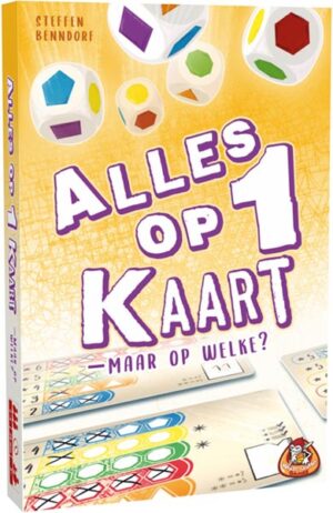 Alles op 1 Kaart - White Goblin Games Dobbelspel