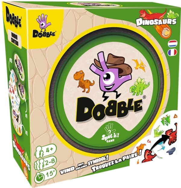 Dobble Dinosaurus - Asmodee Reactiespel|Partyspel - Afbeelding 1