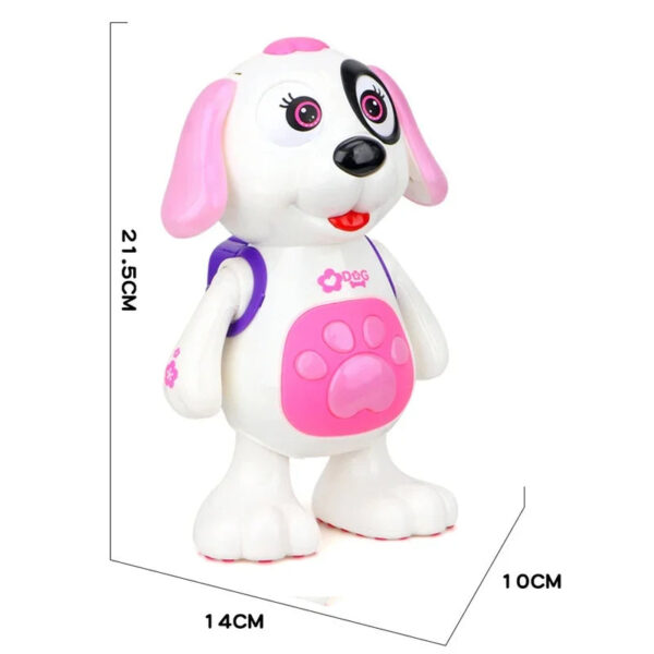 Dancing Spin Robot™ - Lichtjes en Dansjes - Speelgoedrobot Hond Roze | Educatief Speelgoed - Afbeelding 1