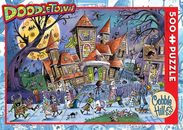 Doodletown: Spookhuis (500) - Cobble Hill  Legpuzzel - Afbeelding 1