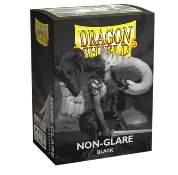 Dragon Shield Sleeves NON-GLARE Standard (63x88mm) Black (100 stuks) - Arcane Tinmen - Afbeelding 1