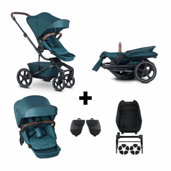 Kinderwagen Easywalker Harvey5 Premium Duo Jade Green - Afbeelding 1