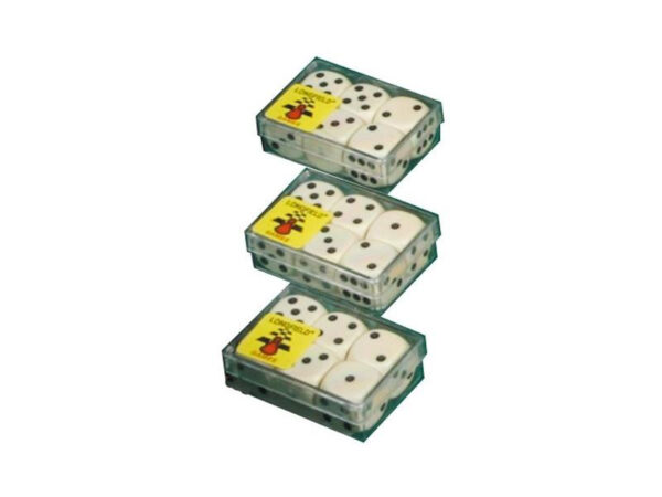 Dobbelstenen 16mm wit (zes stuks) - Engelhart - Afbeelding 1