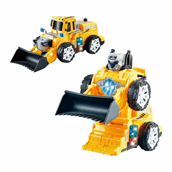Transformer Car™ - Transformeren en rijden - speelgoedauto Bulldozer en Transformer | Educatief Speelgoed - Afbeelding 1
