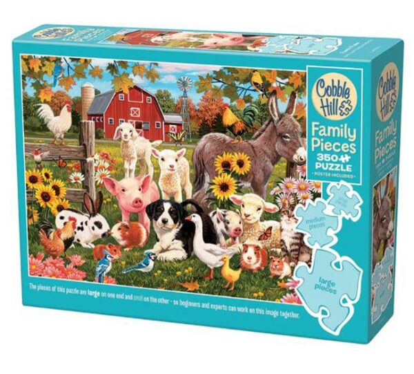 Family Farm (350) - familiepuzzel - Cobble Hill  Legpuzzel - Afbeelding 1