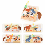 Soft Tail Book™ – Zachte Staartpret – Sensorisch Dieren Babyboekje Boerderij Dieren | Educatief Speelgoed