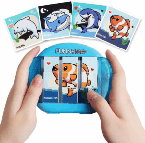 Twisty Puzzle™ - Eindeloos Puzzelplezier - Draaipuzzel Vis 9 vlakjes | Educatief Speelgoed