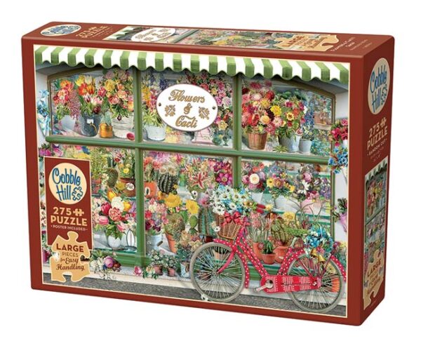 Flowers & Cacti Shop (275) Easy Handling - Cobble Hill  Legpuzzel|Legpuzzel - grote stukken - Afbeelding 1