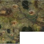 Folklore: The Affliction - Oversized Cloth World Map - Greenbrier Games
