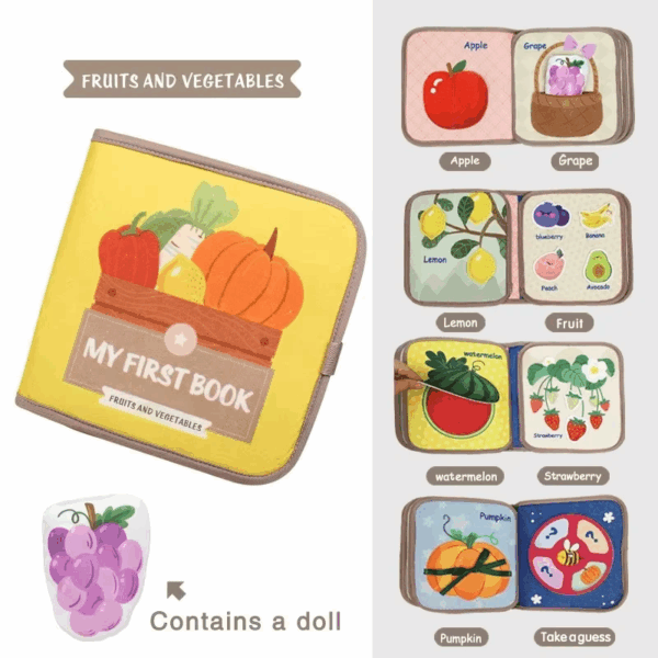 Adventure Busy Book™ - Ontdek&Speel - Ontdek Boekje Eten | Educatief Speelgoed - Afbeelding 1