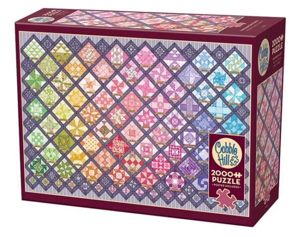Four Square Quilt Blocks (2000) - Cobble Hill  Legpuzzel - Afbeelding 1
