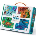 Vier dinosaurus puzzels (24, 36, 48, 72) - Crocodile Creek  Legpuzzel