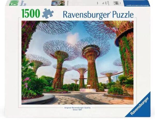 Garden by the Bay at Singapore (1500) - Ravensburger  Legpuzzel - Afbeelding 1