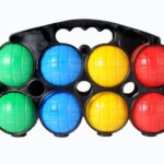 Jeu de boule - 8 plastic ballen + but - Engelhart Behendigheidsspel|Volksspel|Buitenspel