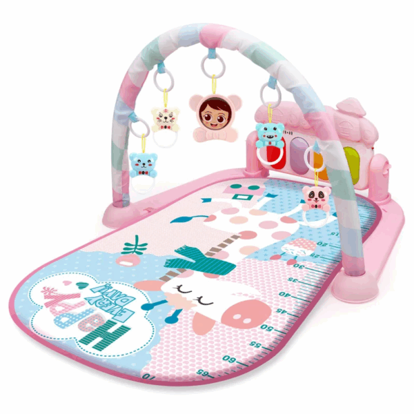 Musical Arch™ – Klanken&Kleuren– Baby Gym Giraffe Roze | Educatief Speelgoed - Afbeelding 1