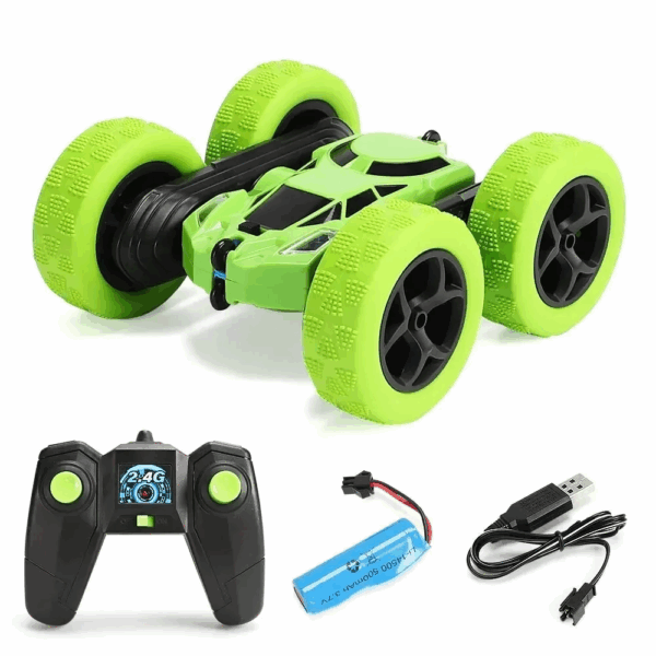 Flip Xtreme Auto™ – Rollen en Racen – RC Stuntauto Groen | Educatief Speelgoed - Afbeelding 1