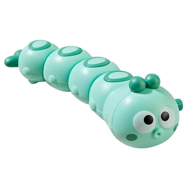 Crawling Caterpillar™ - Wiebelen met de Rupsmobiel - Opwindbare Rups Groen | Educatief Speelgoed - Afbeelding 1