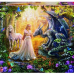Draak, Prinses en Eenhoorn (1500) - Educa  Legpuzzel