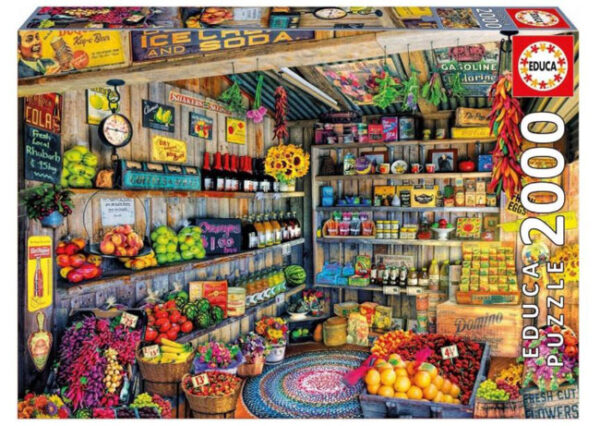 De boerenmarkt (2000) - Educa  Legpuzzel - Afbeelding 1