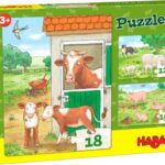 Puzzels Boerderijdieren (12, 15, 18) - HABA  Legpuzzel