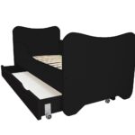 Kleuterbed Top Beds Happy 80x160 Black Incl. Matras&Bedlade