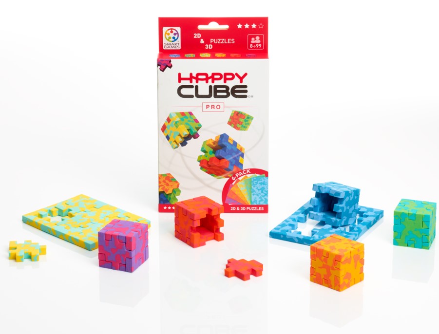 Happy Cube Pro (6 kubussen in felle kleuren) - SmartGames Happy Cube Pro (6 kubussen in felle kleuren) - SmartGames - Afbeelding 1