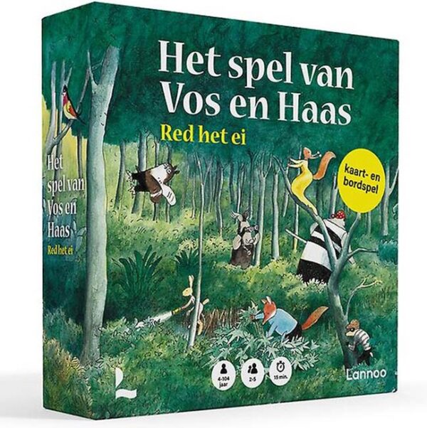 Het spel van Vos en Haas: Red het ei - Lannoo Bordspel|Coöperatief - Afbeelding 1