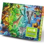 Holographic Foil Puzzle - Jungle Paradijs (100) - Crocodile Creek  Legpuzzel