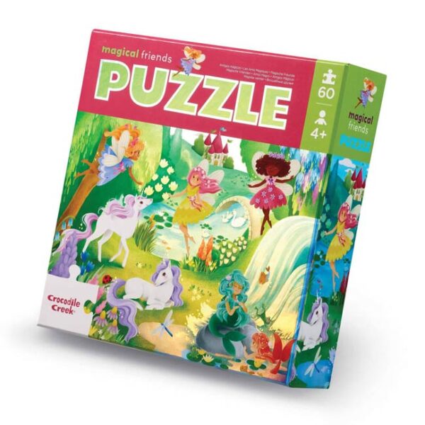 Holographic Foil Puzzle - Magische Vrienden (60) - Crocodile Creek  Legpuzzel - Afbeelding 1