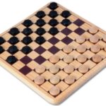 Houten Damspel - Longfield Games Bordspel