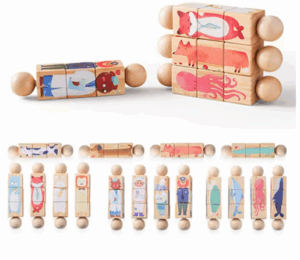 Woods™ - Draai&Leer - Roterende Peuter Puzzel 3+2 GRATIS | Educatief Speelgoed