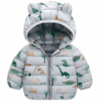 Mini Fashion™ - Polyester winterjas met Capuchon Grijs / 110 (5-6 jaar) | Educatief Speelgoed