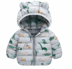 Mini Fashion™ - Polyester winterjas met Capuchon Grijs / 110 (5-6 jaar) | Educatief Speelgoed
