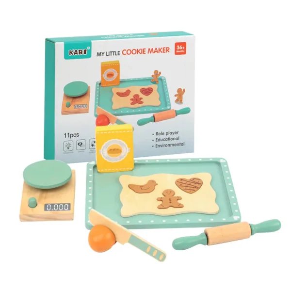 Woods™ - Stimuleer Creativiteit&Vaardigheden - Houten Speelkeuken Set | Educatief Speelgoed - Afbeelding 1