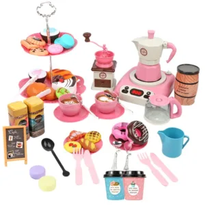 Cafe Set™ - Barista&Bakker in de dop - Café&Bakkerij Speelgoedset Rood | Educatief Speelgoed