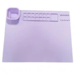 Canvas Mat™ - Schoonmaken is een makkie - Verf Placemet Paars | Educatief Speelgoed