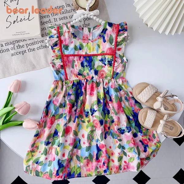 Mini Fashion™ - Perfect Voor De Zomer - Meiden Jurk 120 (4-5 jaar) | Educatief Speelgoed - Afbeelding 1