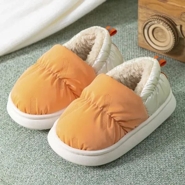 Mini Fashion™ - Zacht&Warm met Fleece gevoerd - Winter Pantoffels Oranje / 32-33 (6-7 jaar) | Educatief Speelgoed - Afbeelding 1