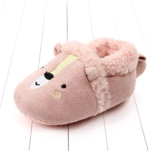 Mini Fashion™ - Knuffel zachte dieren - Peuter Dieren pantoffels Beer Roze / 16 (7-12 maanden) | Educatief Speelgoed