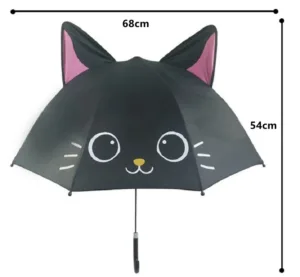 Kids Umbrella™ - Dansen in de regen - Paraplu voor Kinderen Zwarte Kat | Educatief Speelgoed