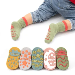 Mini Fashion™ - Anti Slip - Sokken 3+2 GRATIS / L (3-5 jaar) | Educatief Speelgoed