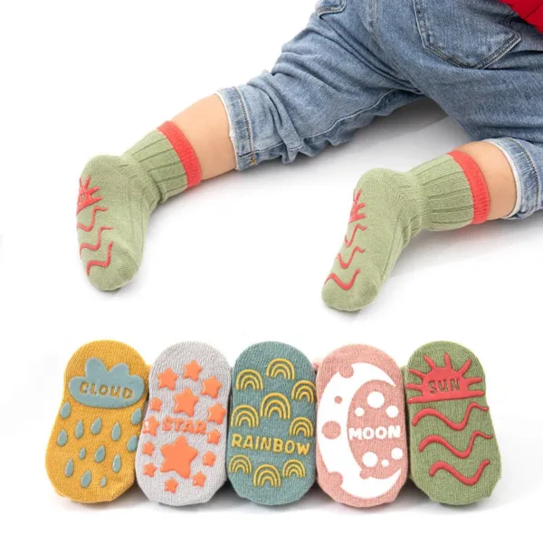 Mini Fashion™ - Anti Slip - Sokken 3+2 GRATIS / L (3-5 jaar) | Educatief Speelgoed - Afbeelding 1