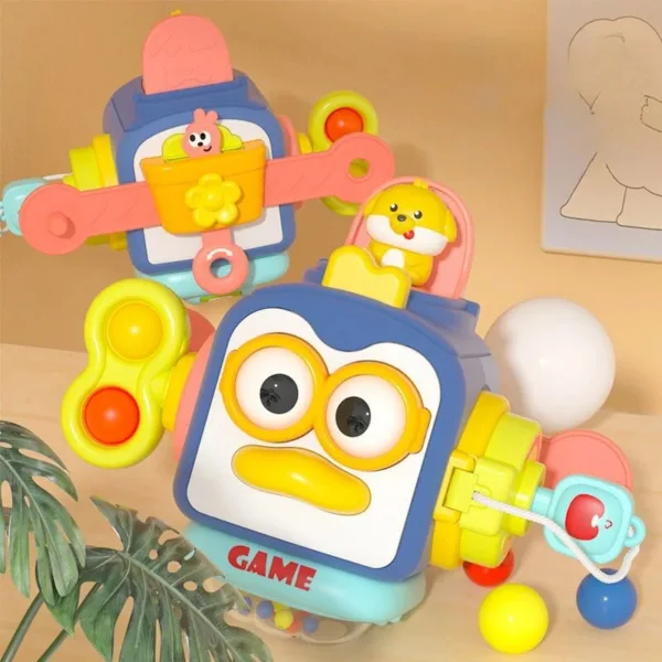 Activity Cube™ – Klik&Klak Pret– Activiteiten kubus | Educatief Speelgoed - Afbeelding 1
