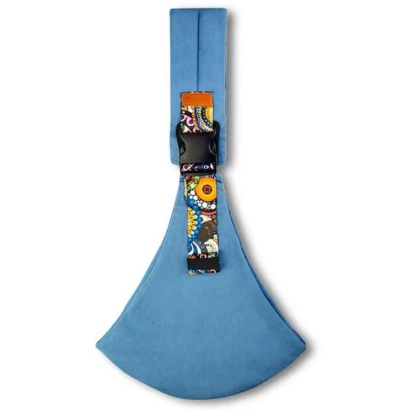 Baby Carry Sling™ - Verstelbare draagzak - Heupdrager Blauw Effen | Educatief Speelgoed - Afbeelding 1
