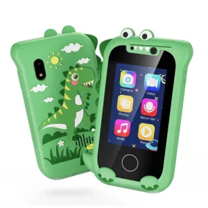 Kids Playphone™ - Van muziek tot selfies - Speelgoedtelefoon Groen | Educatief Speelgoed