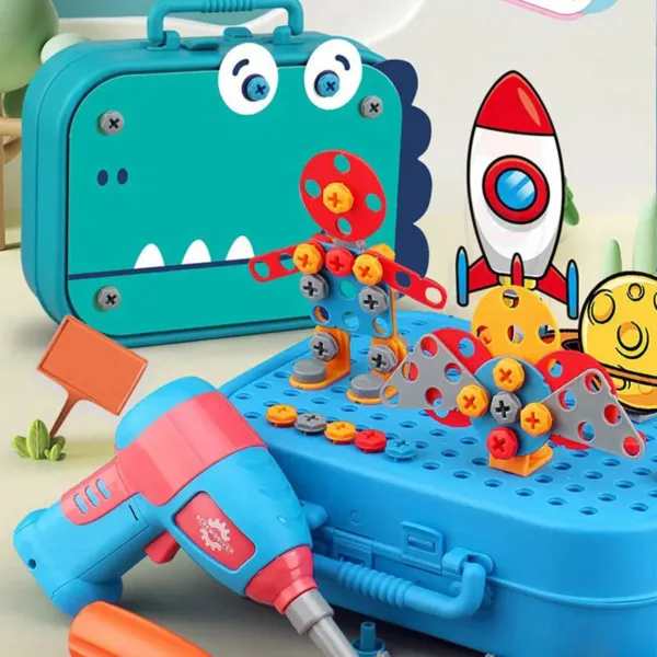 Screw Set™ - Avontuurlijke Bouwpret - Boorset Groen / 211 stuks | Educatief Speelgoed - Afbeelding 1