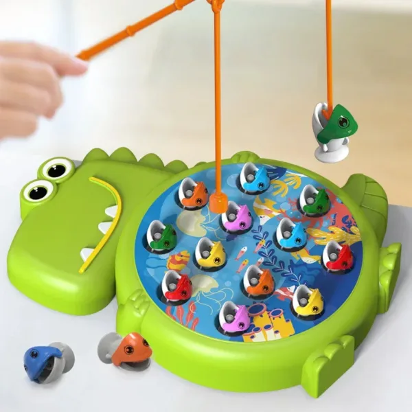 Dino Fishing Set™ – Verbeter de concentratie – Magnetisch Visspel Groen | Educatief Speelgoed - Afbeelding 1