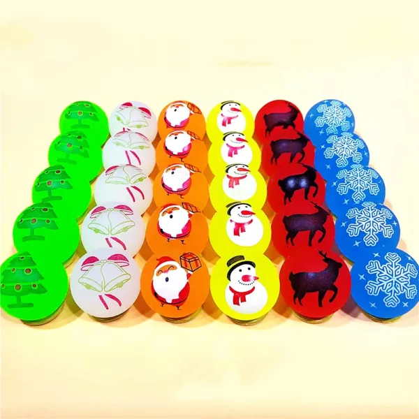 Xmas Bouncy Balls™ - een Stuiterende Kerst! - Stuiterballen 12 Stuks | Educatief Speelgoed - Afbeelding 1