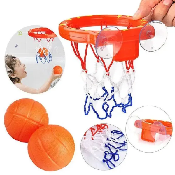 Bath Basketball™ – Spetterend Scoreplezier – Basketbal Badspeelgoed Set | Educatief Speelgoed - Afbeelding 1